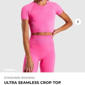 Ultra Seamless Crop Top - Cyber Pink